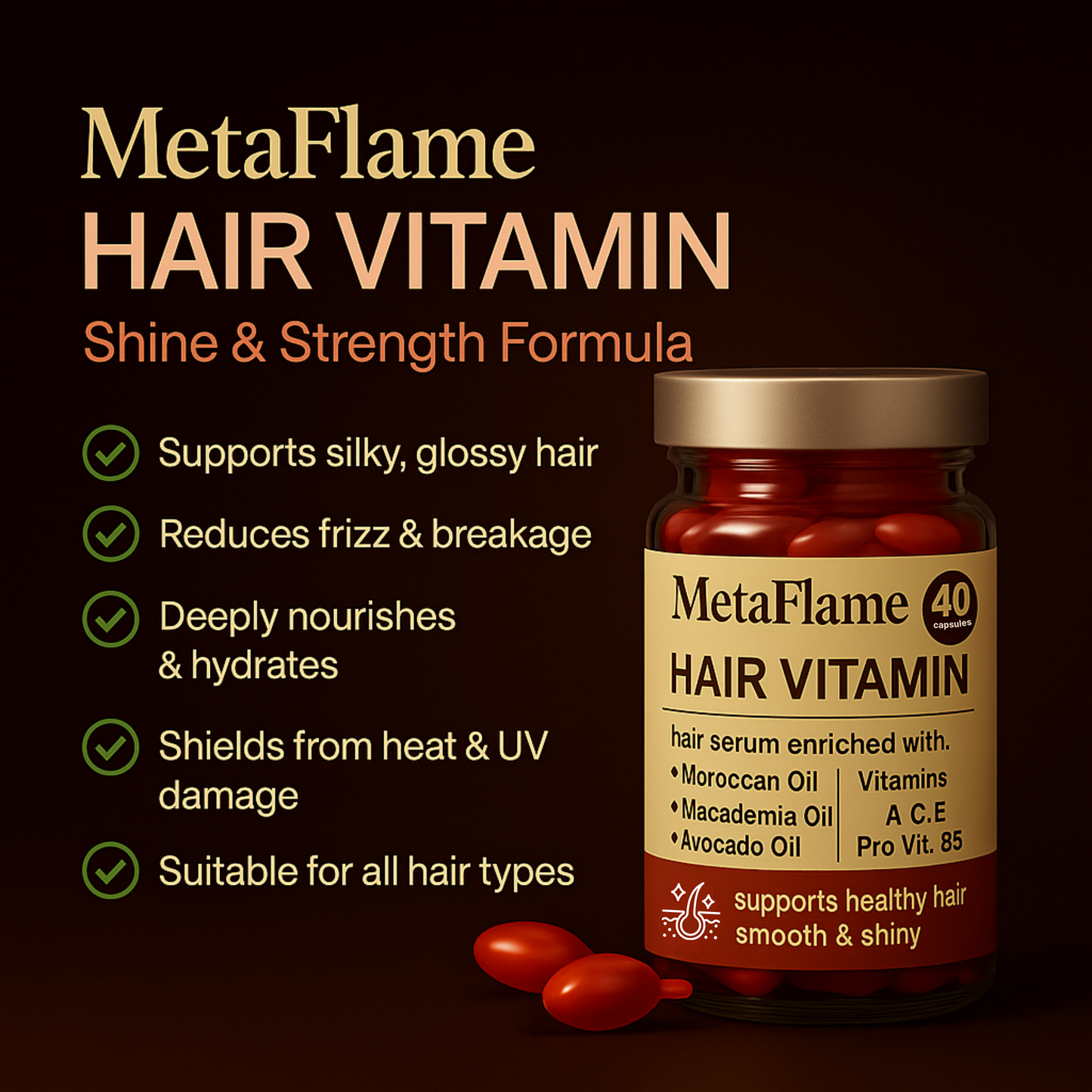 METAFLAME™ Radiant Hair Treatment Capsules